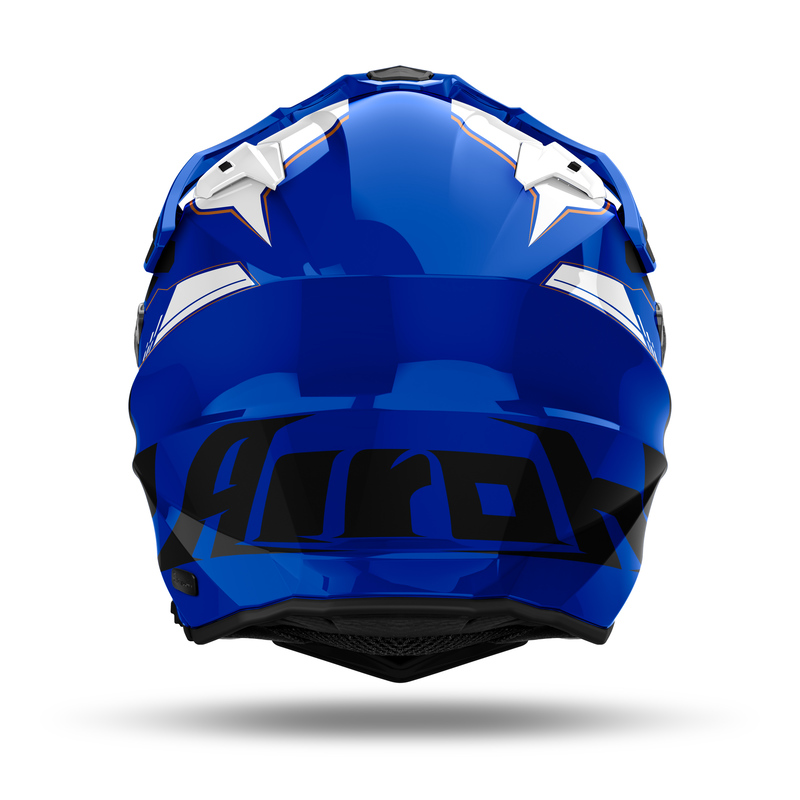 KASK MOTOCYKLOWY AIROH COMMANDER 2 REVEAL BLUE GLOSS