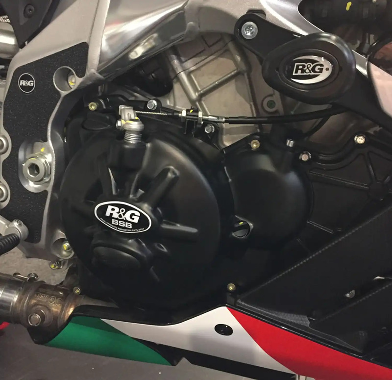 OSŁONA SILNIKA RG RACING APRILIA RSV4 09-14, V4 TUONO 11-17, PRAWA STRONA BLACK