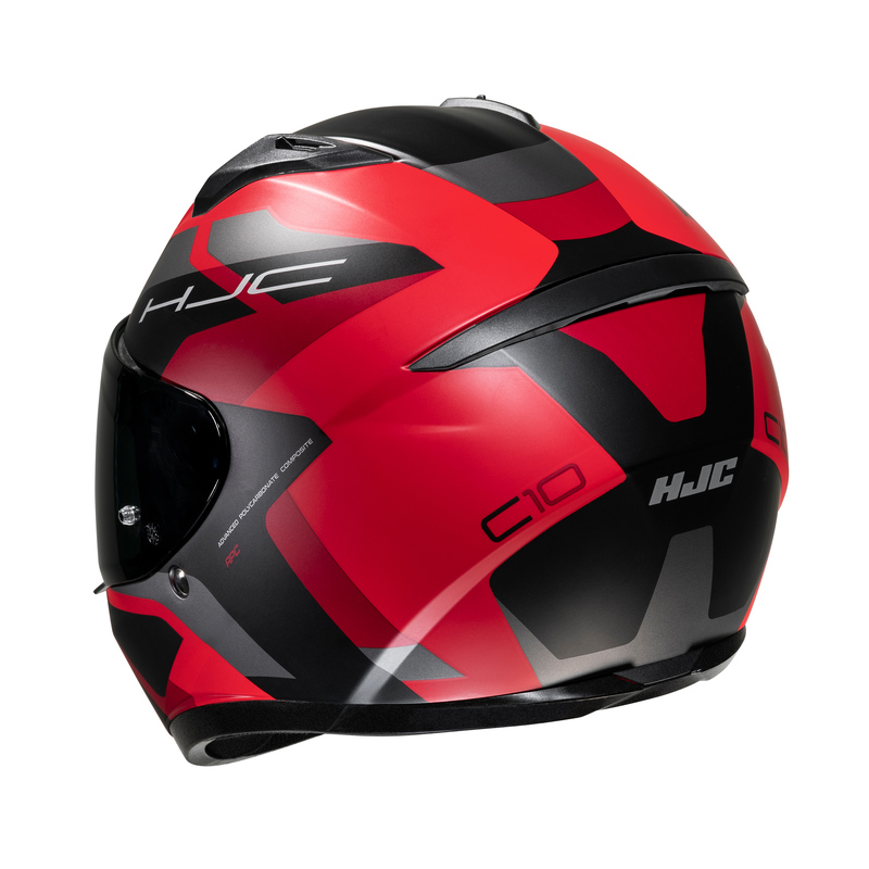 KASK MOTOCYKLOWY HJC C10 TINS BLACK RED S