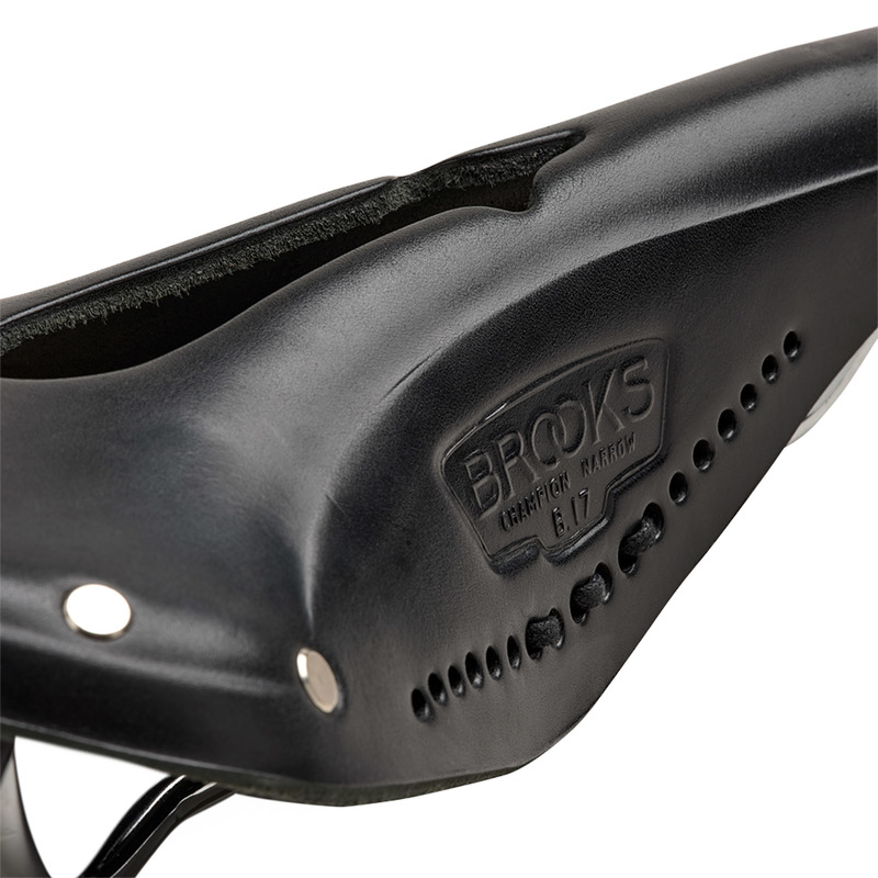 SIODEŁKO SKÓRZANE BROOKS B17 NARROW CARVED BLACK