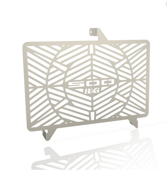 OSŁONA CHŁODNICY RG RACING (SILVER STAINLESS), HONDA CBR500R 13-/CB500F 19-