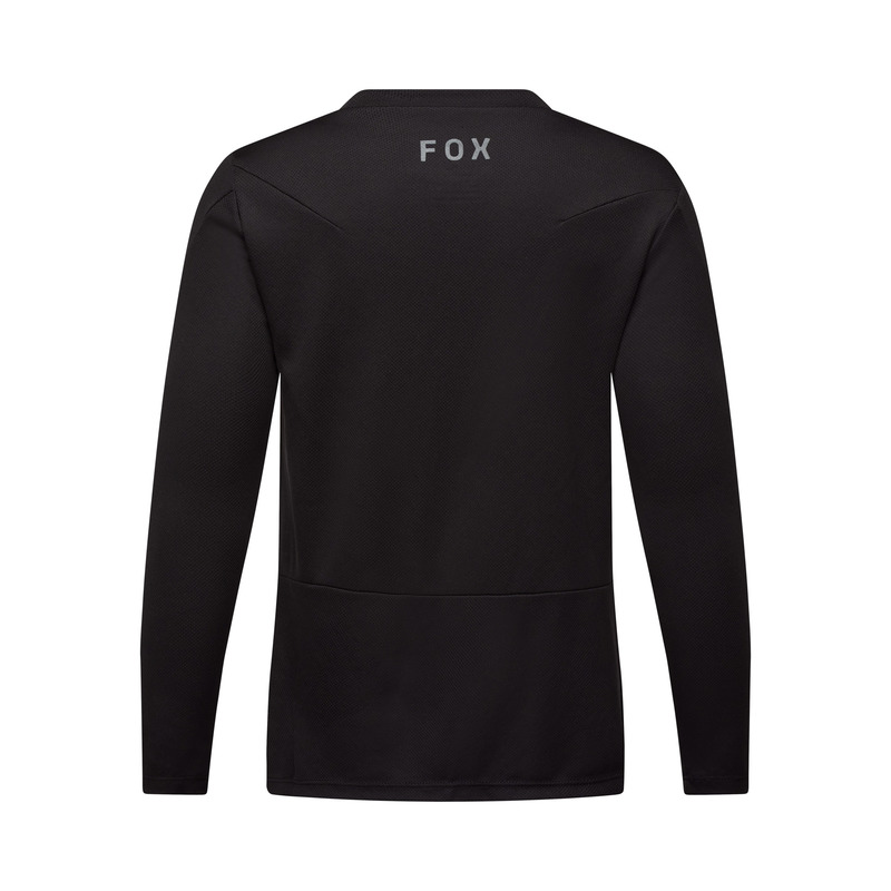 KOSZULKA ROWEROWA Z DŁUGIM RĘKAWEM JUNIOR FOX RANGER HEAD BLACK YM