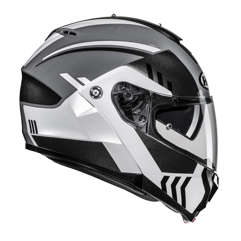 KASK MOTOCYKLOWY HJC C91N KAON BLACK WHITE XL