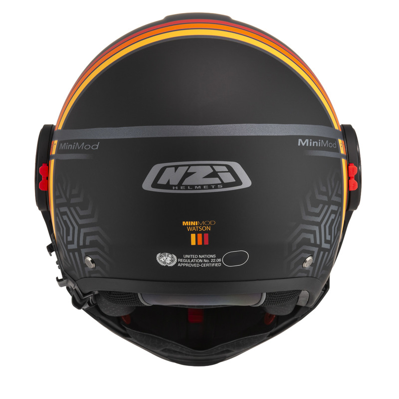 KASK MOTOCYKLOWY NZI MINIMOD DUO WATSON ANTRACITEBLACK ANTRACITE MATT