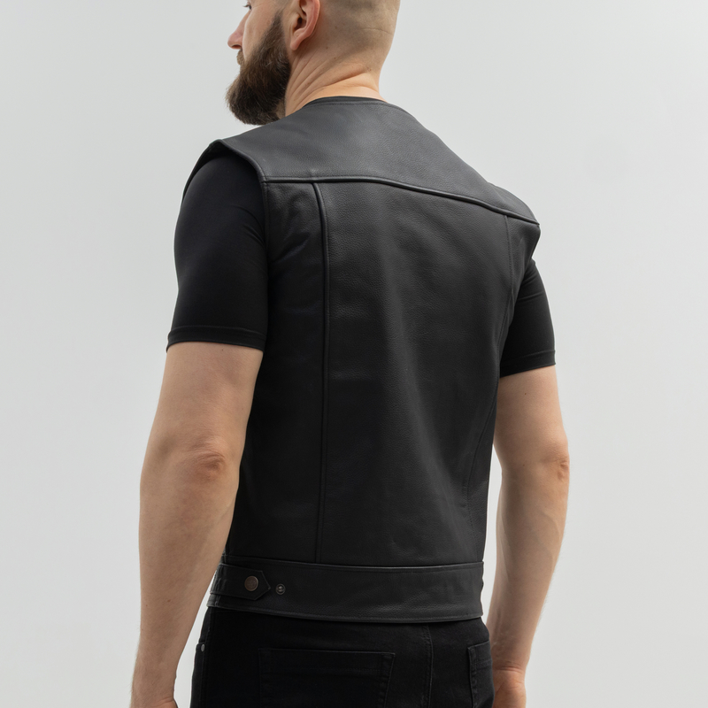 KAMIZELKA MOTOCYKLOWA SKÓRZANA BROGER BLADE BLACK