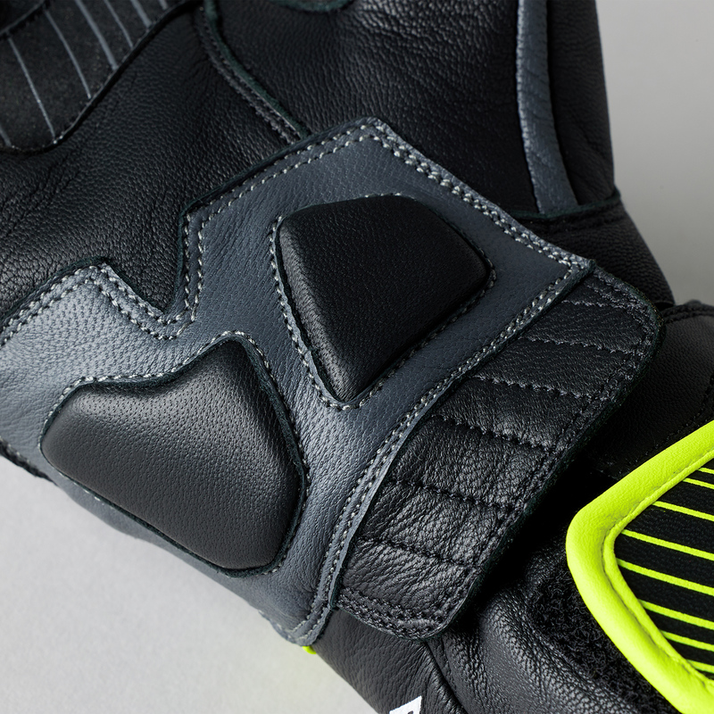 RĘKAWICE MOTOCYKLOWE RST FULCRUM GREY FLUO YELLOW BLACK S
