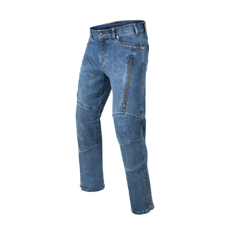 JEANSY MOTOCYKLOWE REBELHORN HAWK 3 REGULAR FIT WASHED BLUE