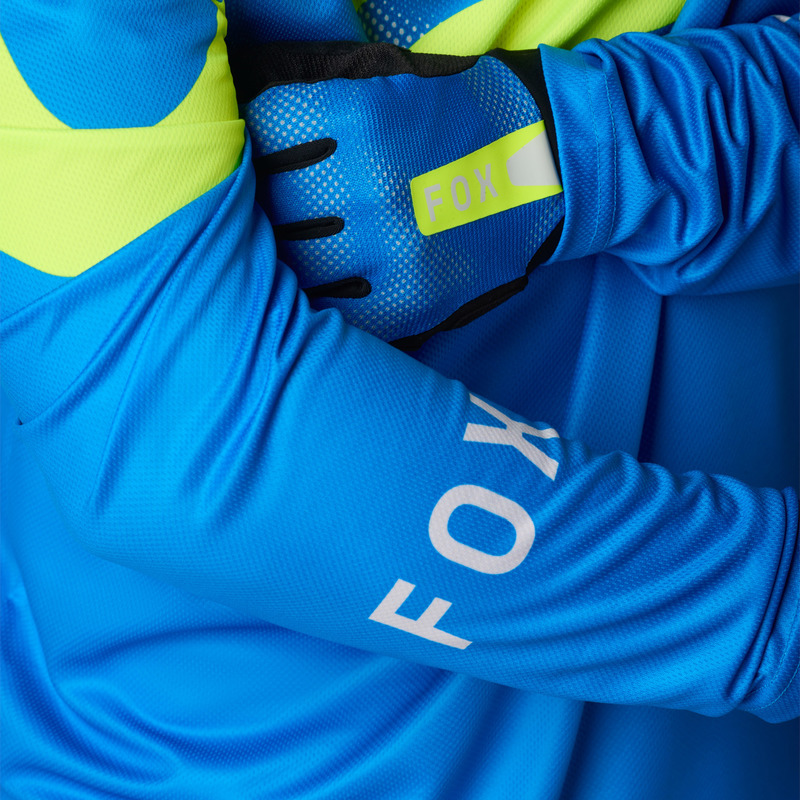 KOSZULKA ROWEROWA Z DŁUGIM RĘKAWEM FOX RANGER TACTILE BLUE JEWEL XXL