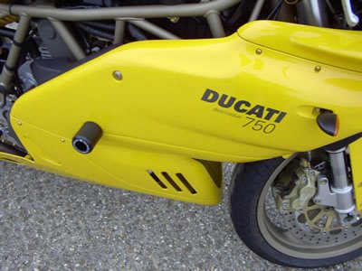 CRASHPADY CLASSIC RG RACING DUCATI 750SS/900SS ( 99- 00) BLACK