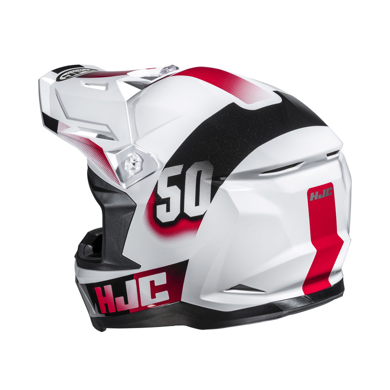 KASK MOTOCYKLOWY JUNIOR HJC Y50 DASH WHITE BLACK YL