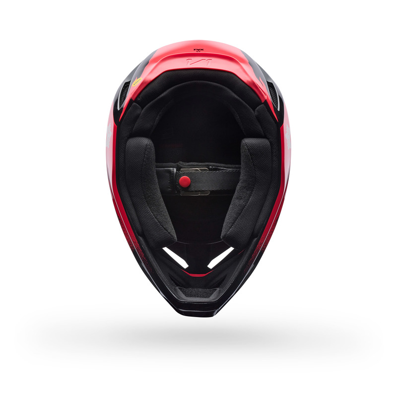 KASK MOTOCYKLOWY FOX V1 CLUTCH NEON PINK