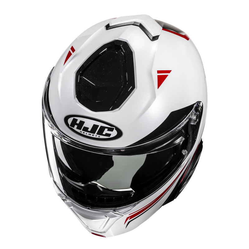 KASK MOTOCYKLOWY HJC I91 TRICUS WHITE RED