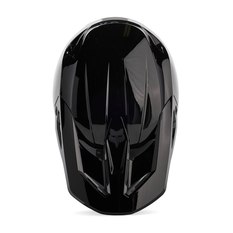 KASK MOTOCYKLOWY FOX V1 SOLID BLACK