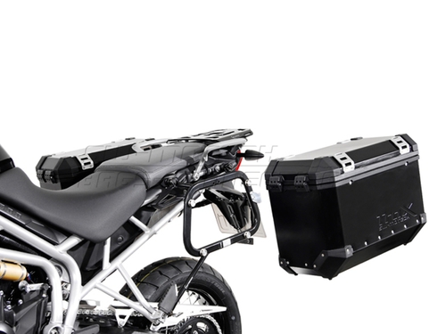 STELAŻ EVO NA KUFRY BOCZNE SW-MOTECH KAWASAKI KLR650 (08-18) BLACK