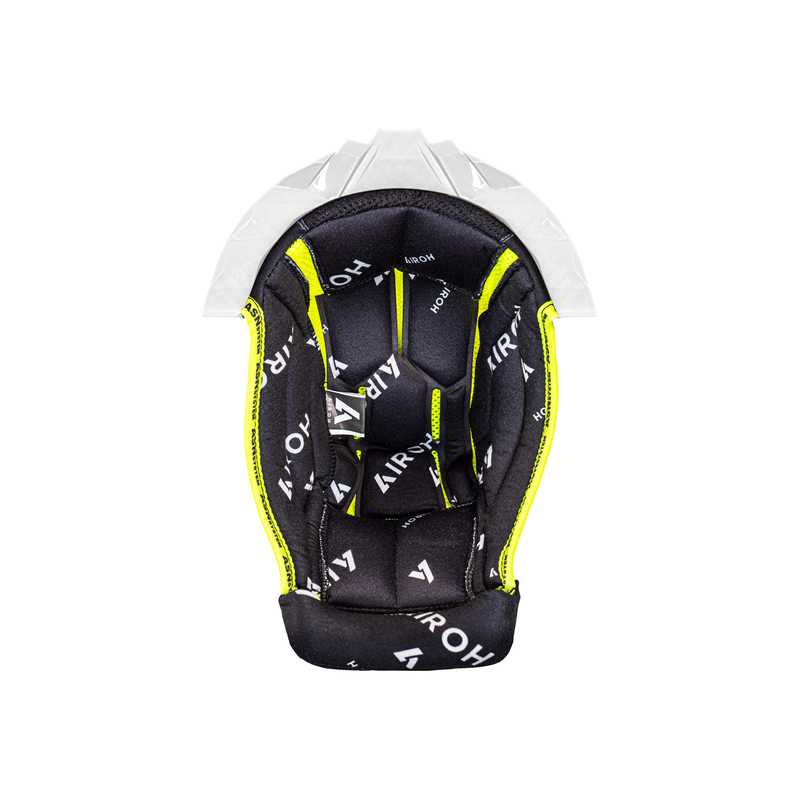 WYŚCIÓŁKA DO KASKU AIROH AVIATOR TWIST 3 BLACK WHITE + WHITE SUPPORT XXL