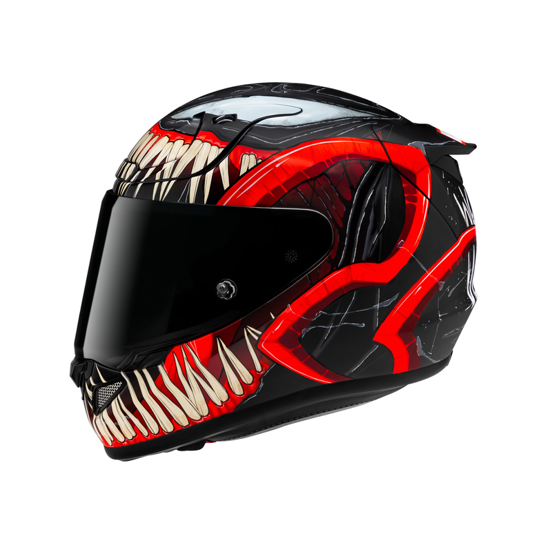 KASK MOTOCYKLOWY HJC RPHA12 VENOM 3 MARVEL BLACK RED