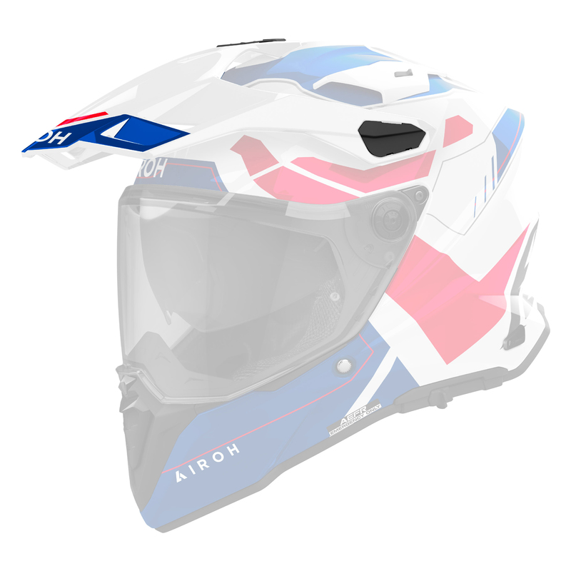 DASZEK DO KASKU AIROH COMMANDER 2 REVEAL BLUE RED GLOSS (NEW LOGO)
