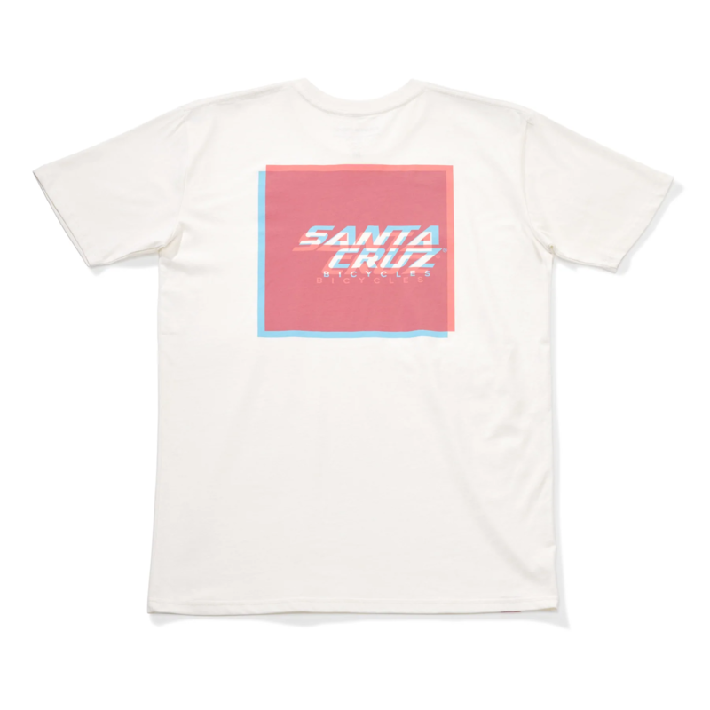 T-SHIRT SANTA CRUZ 3D SQUARED WHITE S