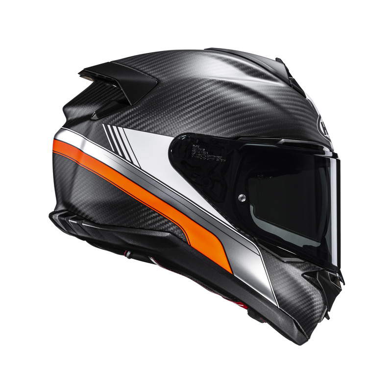 KASK MOTOCYKLOWY HJC F72 CARBON EOS BLACK ORANGE S