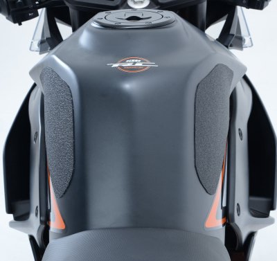 NAKLEJKA NA BAK TANKPAD ANTYPOŚLIZGOWY 2 CZĘŚCI RG RACING KTM RC125 / 200 / 390 BLACK