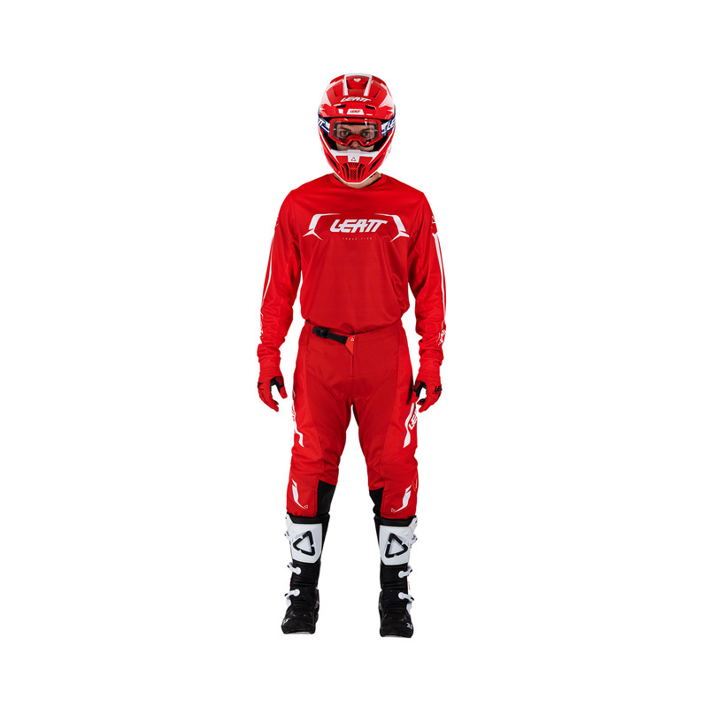 STRÓJ OFFROADOWY BLUZA I SPODNIE LEATT RIDE KIT MOTO 3.5 RED