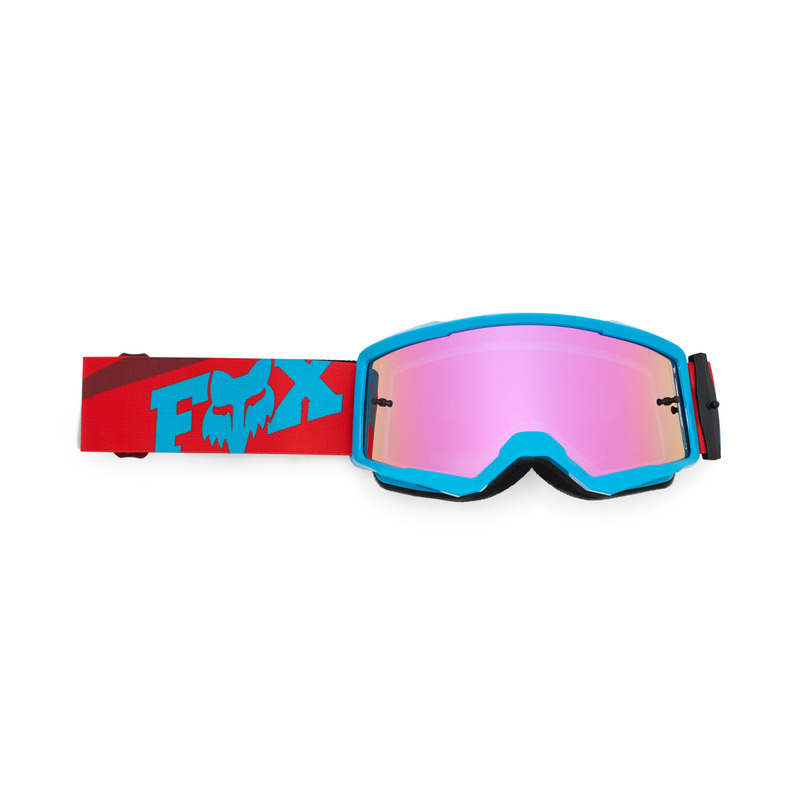 GOGLE MOTOCYKLOWE JUNIOR FOX MAIN RAID - SPARK RUST YOS