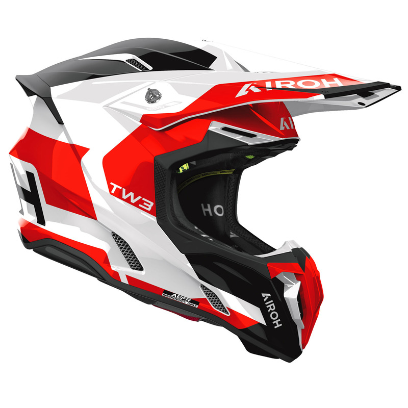 KASK MOTOCYKLOWY AIROH TWIST 3 FANCY RED GLOSS