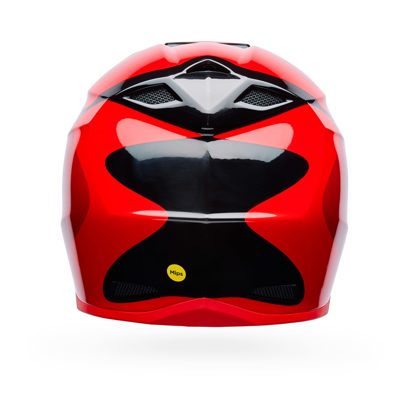 KASK MOTOCYKLOWY BELL MX-10 MIPS WAVE RED BLACK