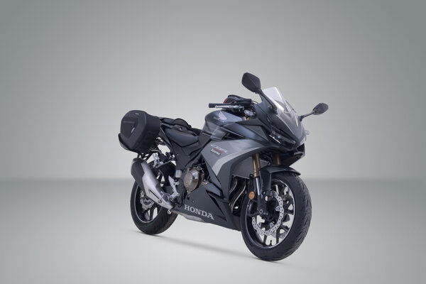 ZESTAW SAKW PRO BLAZE H I STELAŻY SW-MOTECH HONDA CBR300R, CBR500R/ CB500F (16-) BLACK