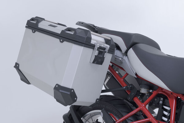 ZESTAW KUFRÓW TRAX ADV I STELAŻY SW-MOTECH BMW R 1200 GS (04-12) SILVER