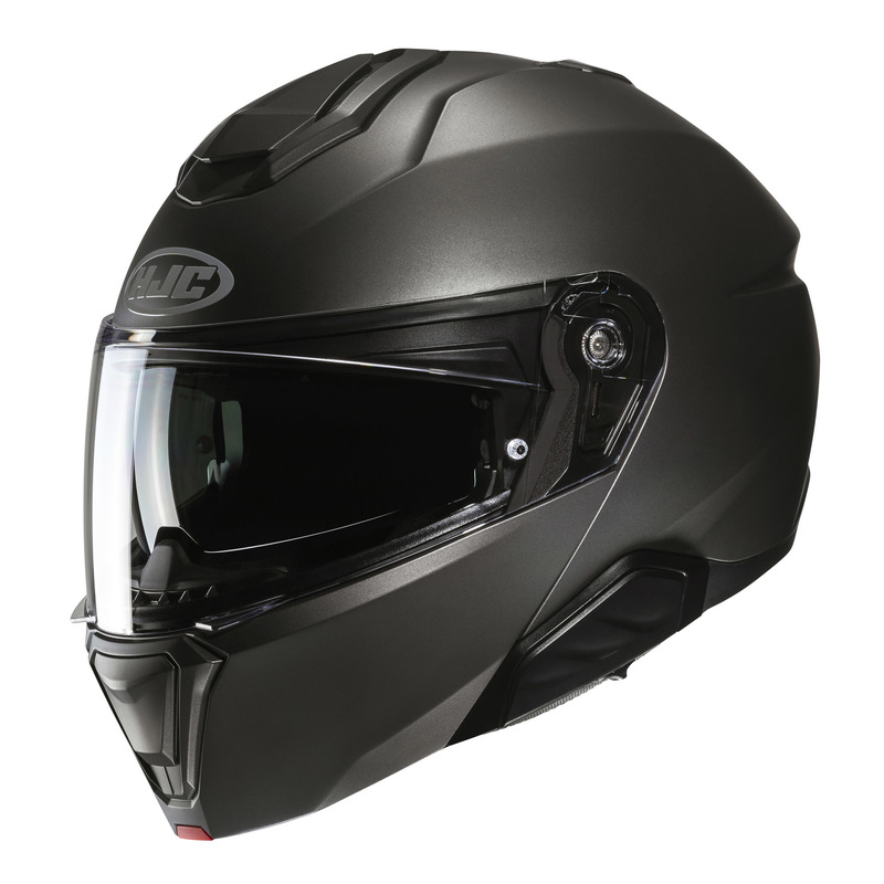 KASK MOTOCYKLOWY HJC I91 SOLID SEMI FLAT TITANIUM 3XL