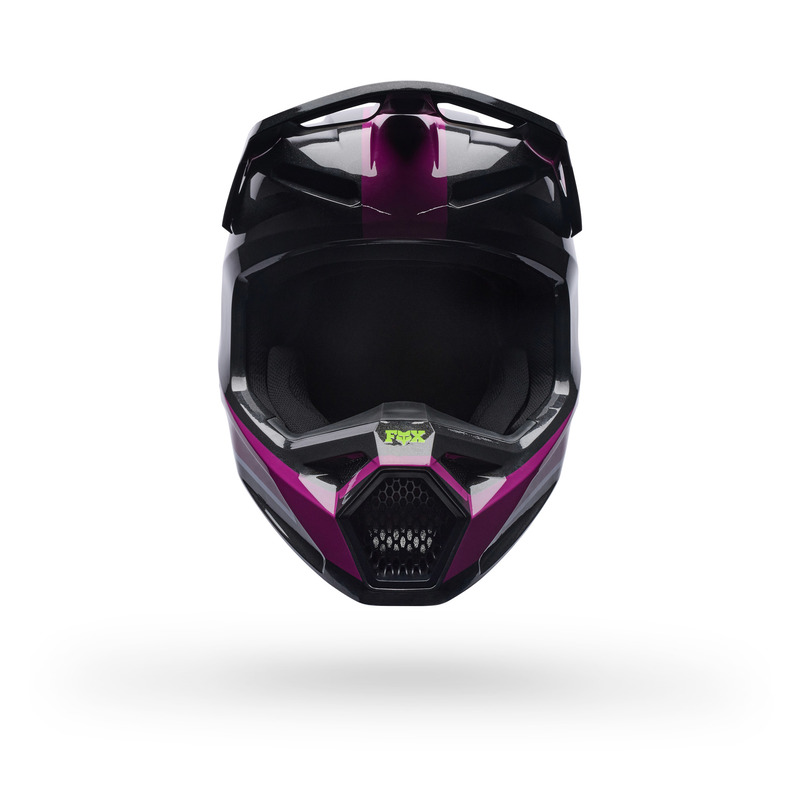 KASK MOTOCYKLOWY FOX V1 RAID PURPLE LAVA