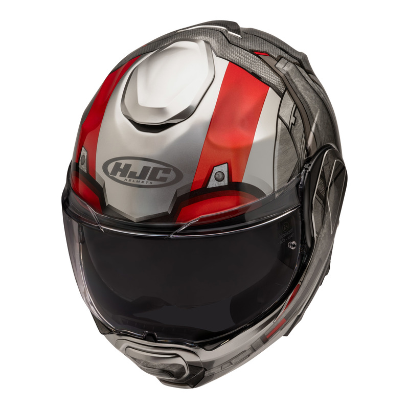 KASK MOTOCYKLOWY HJC F100 ANT-MAN MARVEL SILVER RED