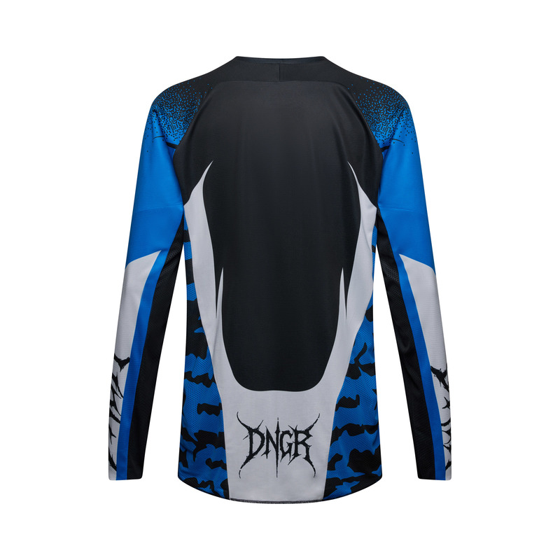 BLUZA MOTOCYKLOWA FOX 180 HD38 BLACK BLUE