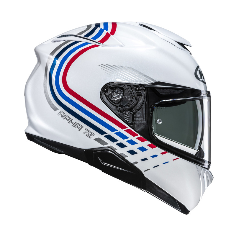 KASK MOTOCYKLOWY HJC RPHA72 VELDINE WHITE SILVER S