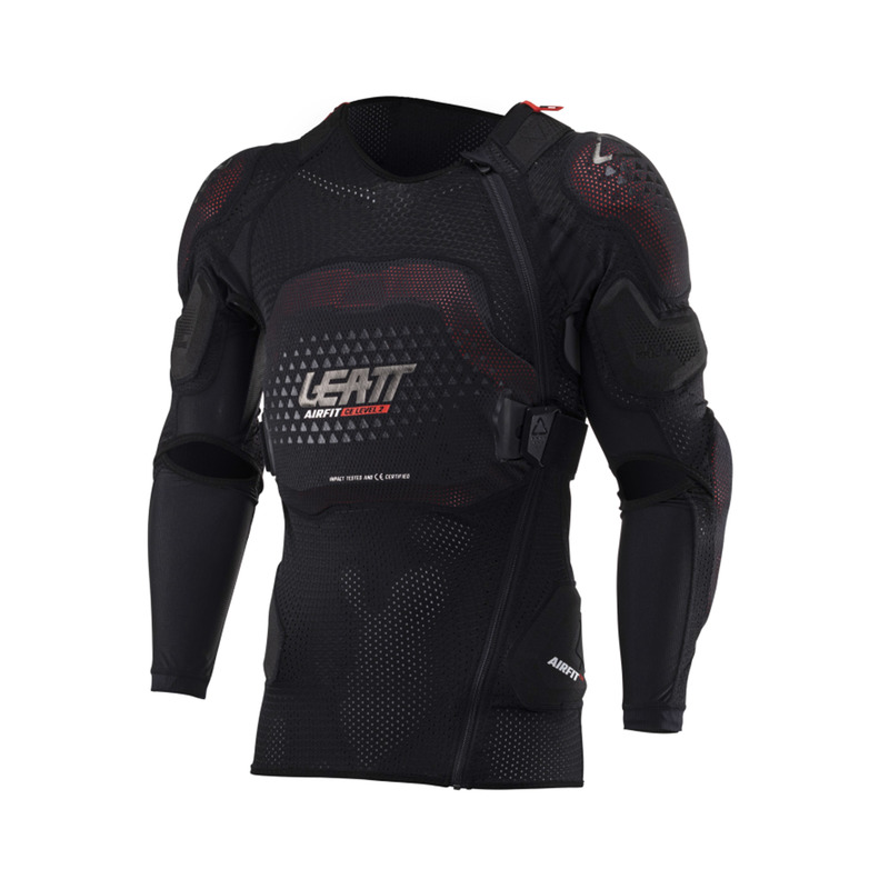 KOSZULKA Z OCHRANIACZAMI LEATT 3DF AIRFIT EVO BLACK (160-172CM)