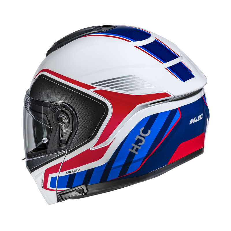 KASK MOTOCYKLOWY HJC C92 RAGNA WHITE BLUE M
