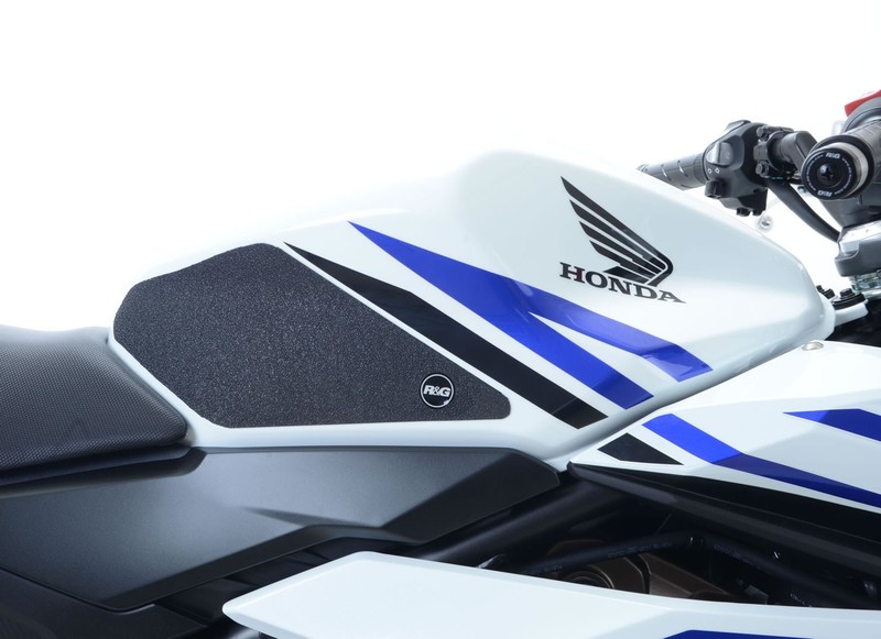 NAKLEJKA NA BAK TANKPAD ANTYPOŚLIZGOWY 2 CZĘŚCI RG RACING HONDA CBR500R 16- CLEAR