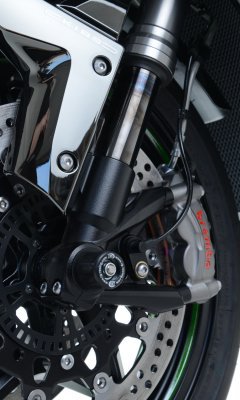 SLIDERY PRZEDNIEGO ZAWIESZENIA RG RACING KAWASAKI H2 / H2R BLACK