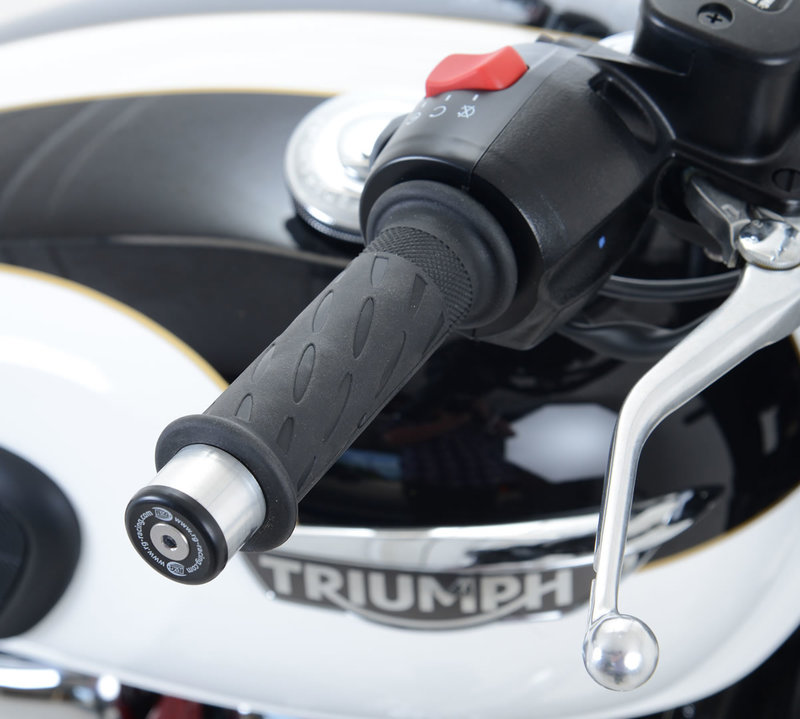 KOŃCÓWKI KIEROWNICY RG RACING TRIUMPH T120 BONNEVILLE, BONNEVILLE BOBBER 17-, STREET CUP 17- BLACK