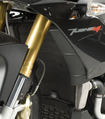 OSŁONA CHŁODNICY RG RACING APRILIA V4 TUONO 11- BLACK