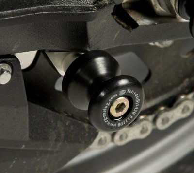 ROLKI WAHACZA RG RACING TRIUMPH TIGER 800/XCX/XRX/XCA & MZ1000 & KAWASAKI ZX6R 13- 18/Z800 BLACK
