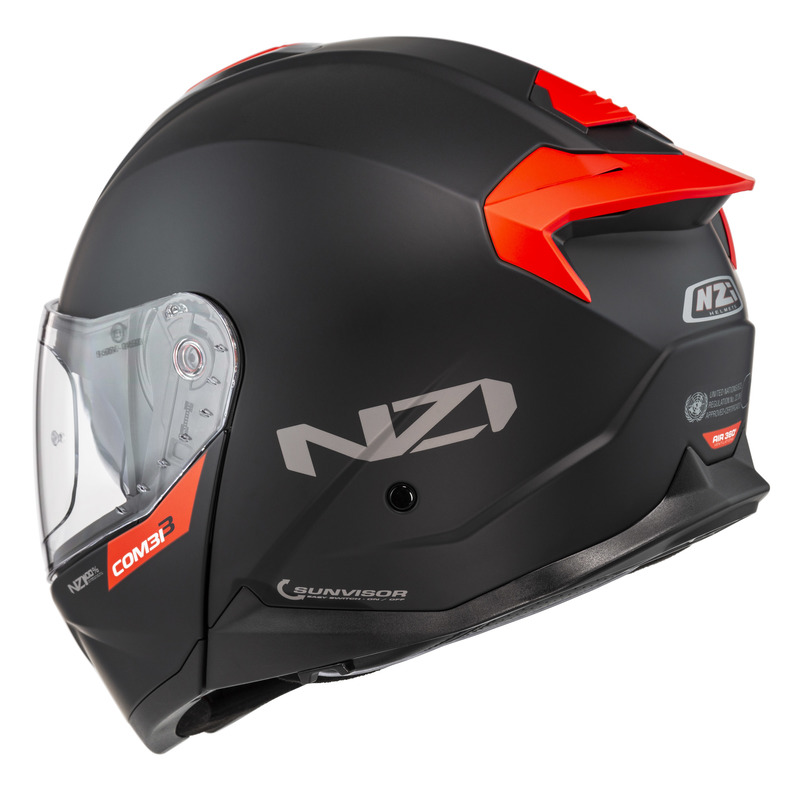 KASK MOTOCYKLOWY NZI COMBI 3 DUO SOLID NOUVEAU MATT BLACK L