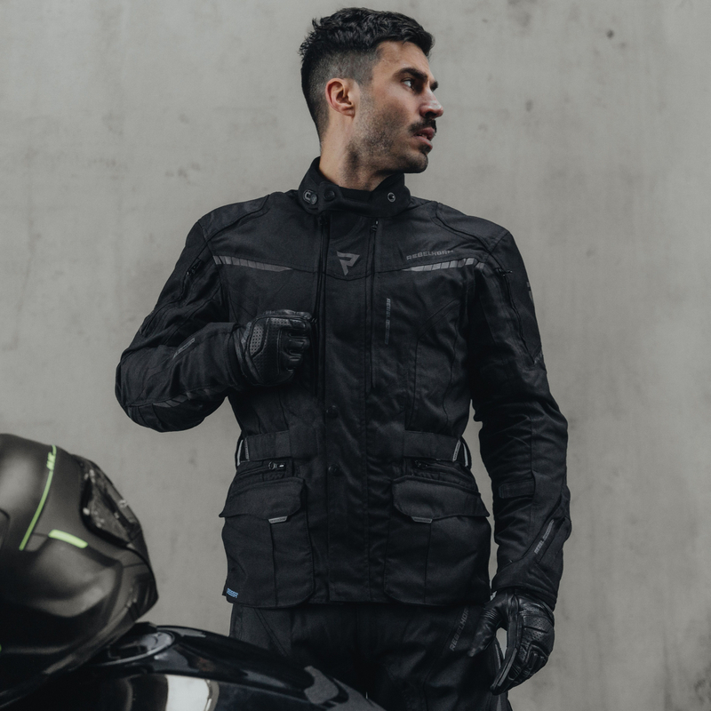 KURTKA MOTOCYKLOWA TEKSTYLNA REBELHORN HIKER 3 BLACK