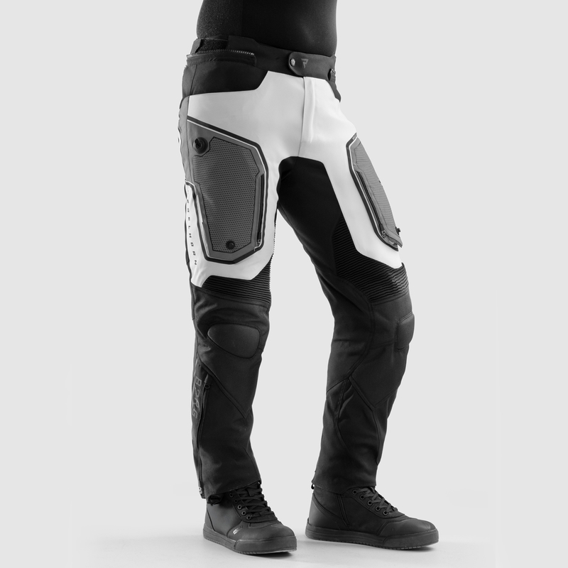SPODNIE MOTOCYKLOWE TEKSTYLNE REBELHORN BORG 2 BLACK GREY