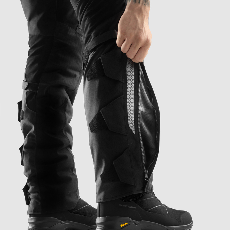 SPODNIE MOTOCYKLOWE TEKSTYLNE REBELHORN HARDY 3.0 BLACK GREY