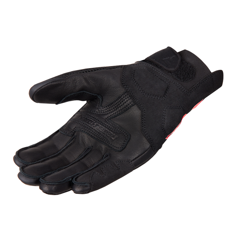RĘKAWICE MOTOCYKLOWE DAMSKIE REBELHORN GAP 3 BLACK FLUO RED WXS