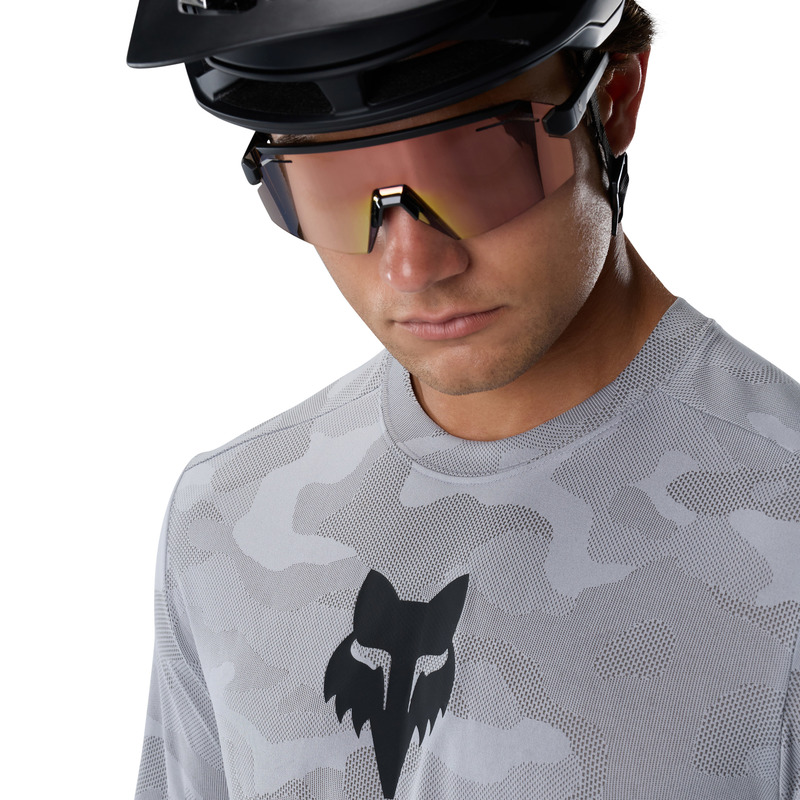 KOSZULKA ROWEROWA Z DŁUGIM RĘKAWEM FOX RANGER TRU DRI LS PEWTER S