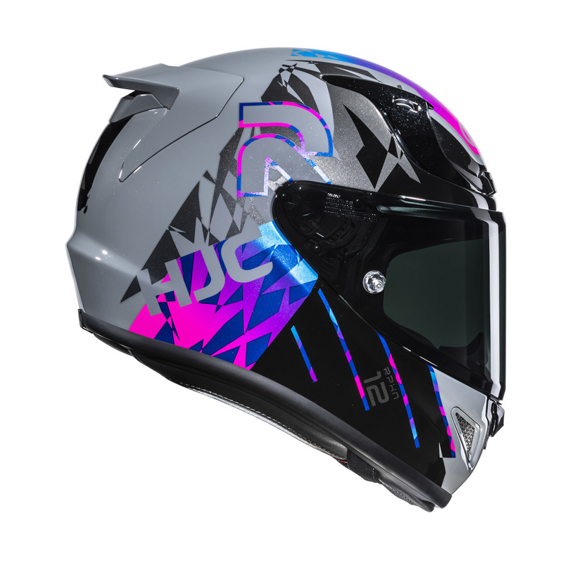 KASK MOTOCYKLOWY HJC RPHA12 KATE GREY PURPLE