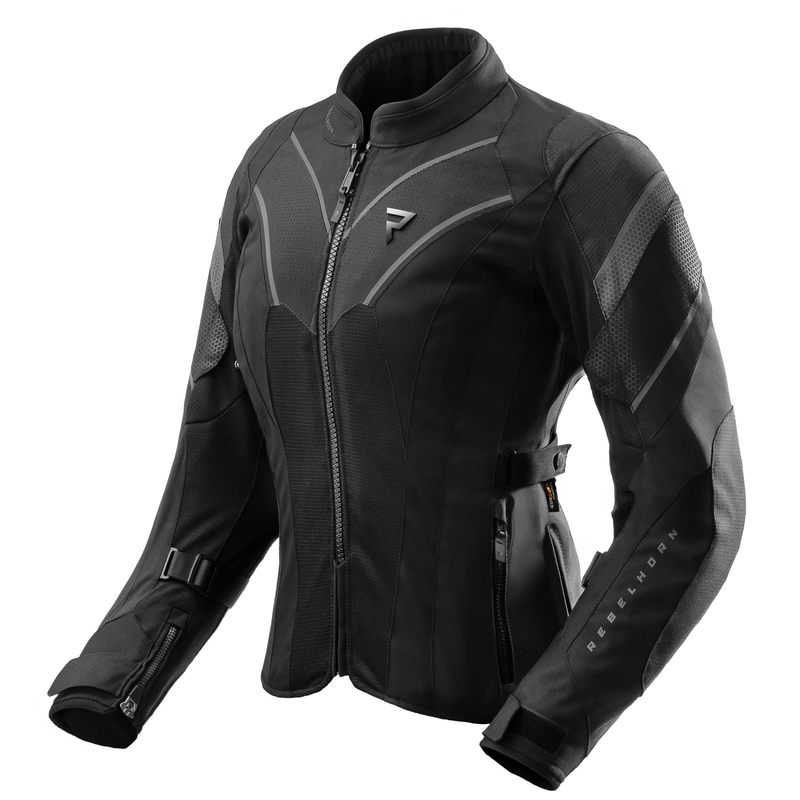 KURTKA MOTOCYKLOWA TEKSTYLNA DAMSKA REBELHORN HIFLOW 5 BLACK WXS